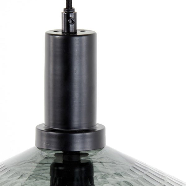 Grey and Black Glass Hanging Lamp* - 2962927 - Uneeka